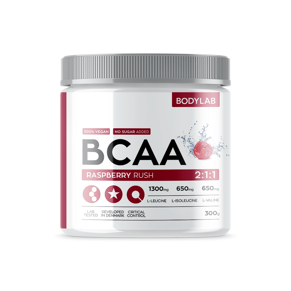 Bodylab BCAA Instant Hindbær Rush 300g – Effektivt kosttilskud