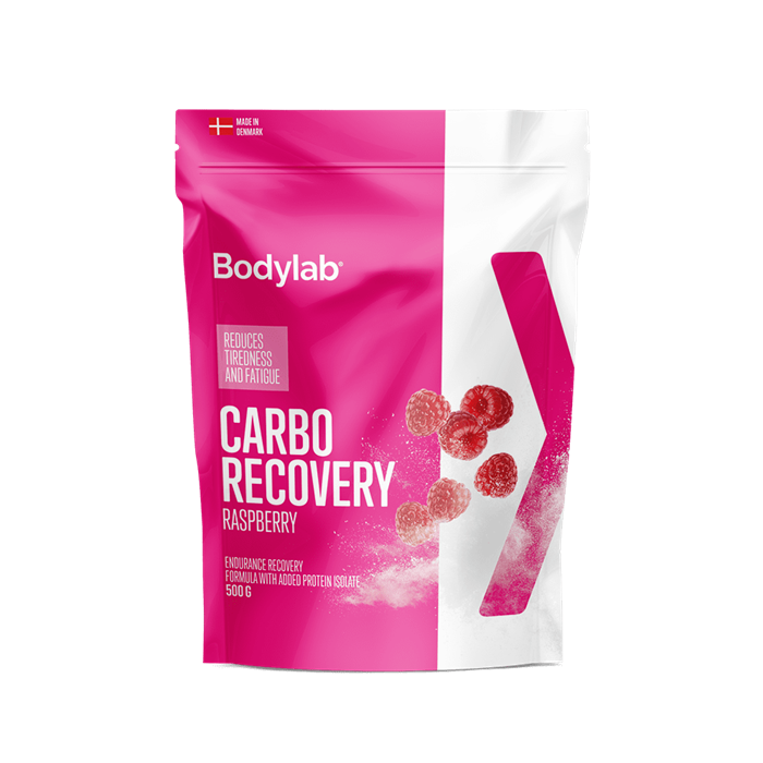 Bodylab Carbo Recovery Hindbær Restitutionsdrik 500 g