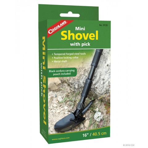 Coghlans Mini Skovl med Hakke – Uundgåeligt Friluftsværktøj!