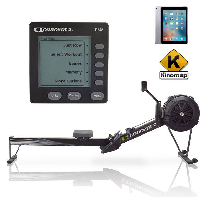 Concept2 Model D PM5 Romaskine - Sort Black Friday Tilbud