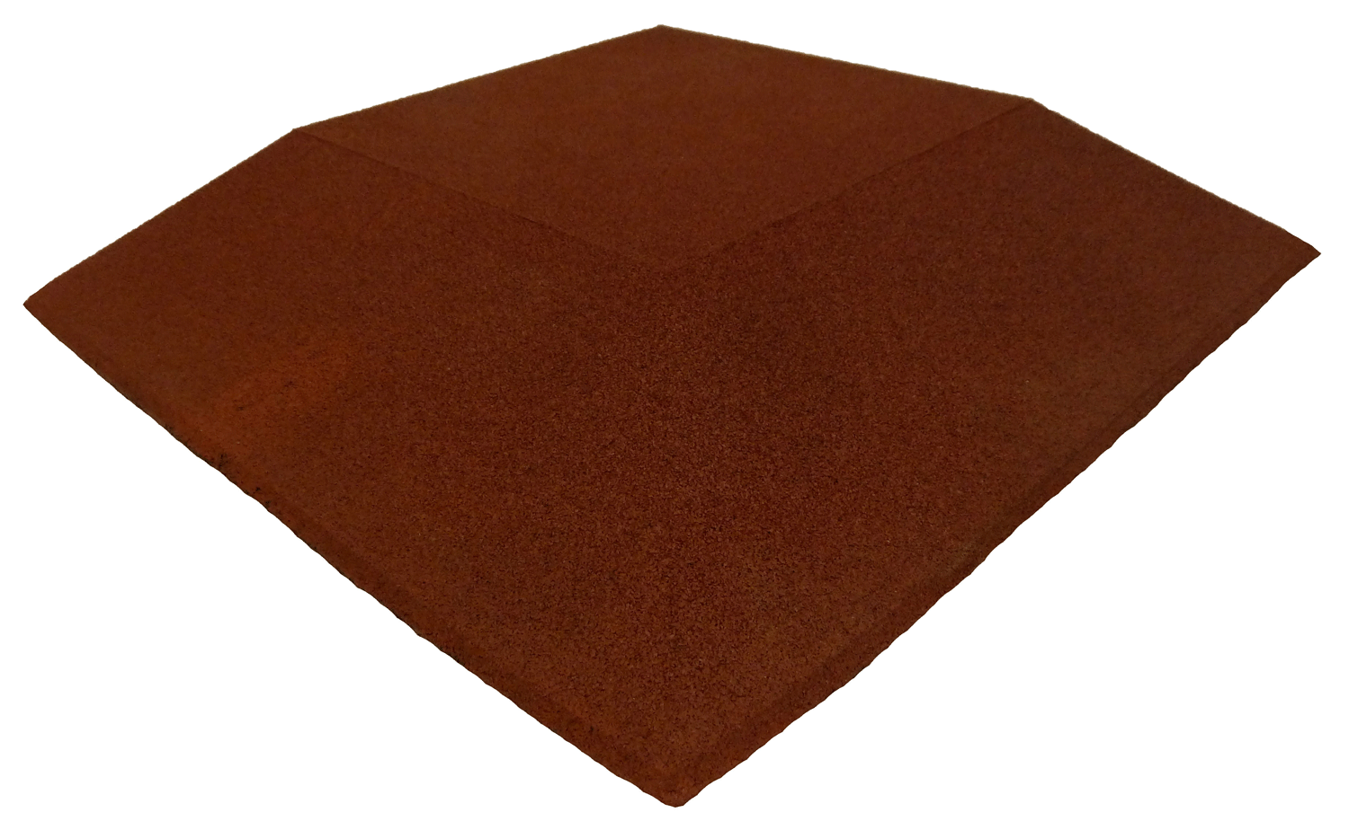Ergofloor Ergoplay Gummifliser Hjørne - Rød 500x500 mm