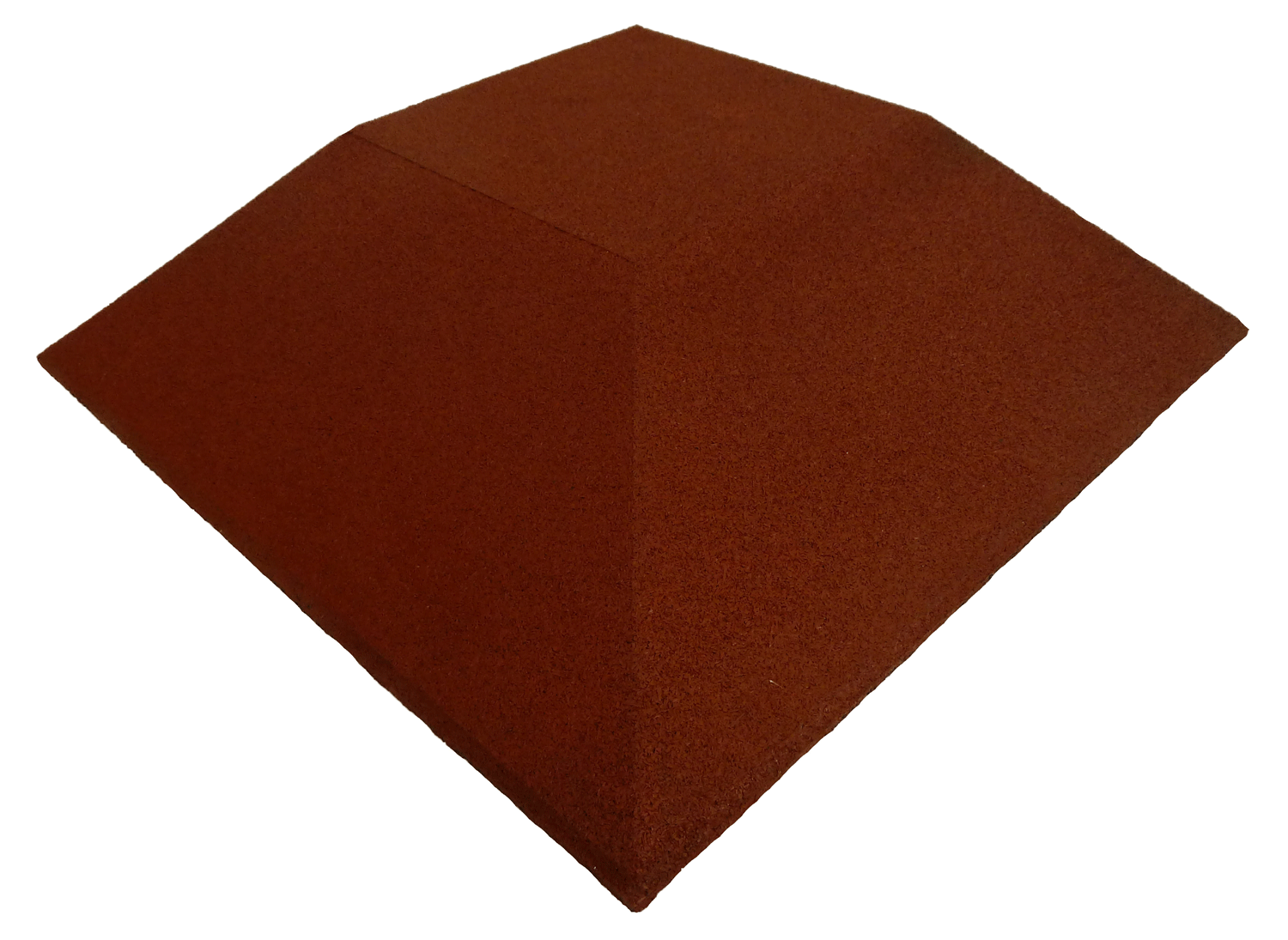 Ergofloor Ergoplay Gummifliser Hjørne 500x500 mm - Rød