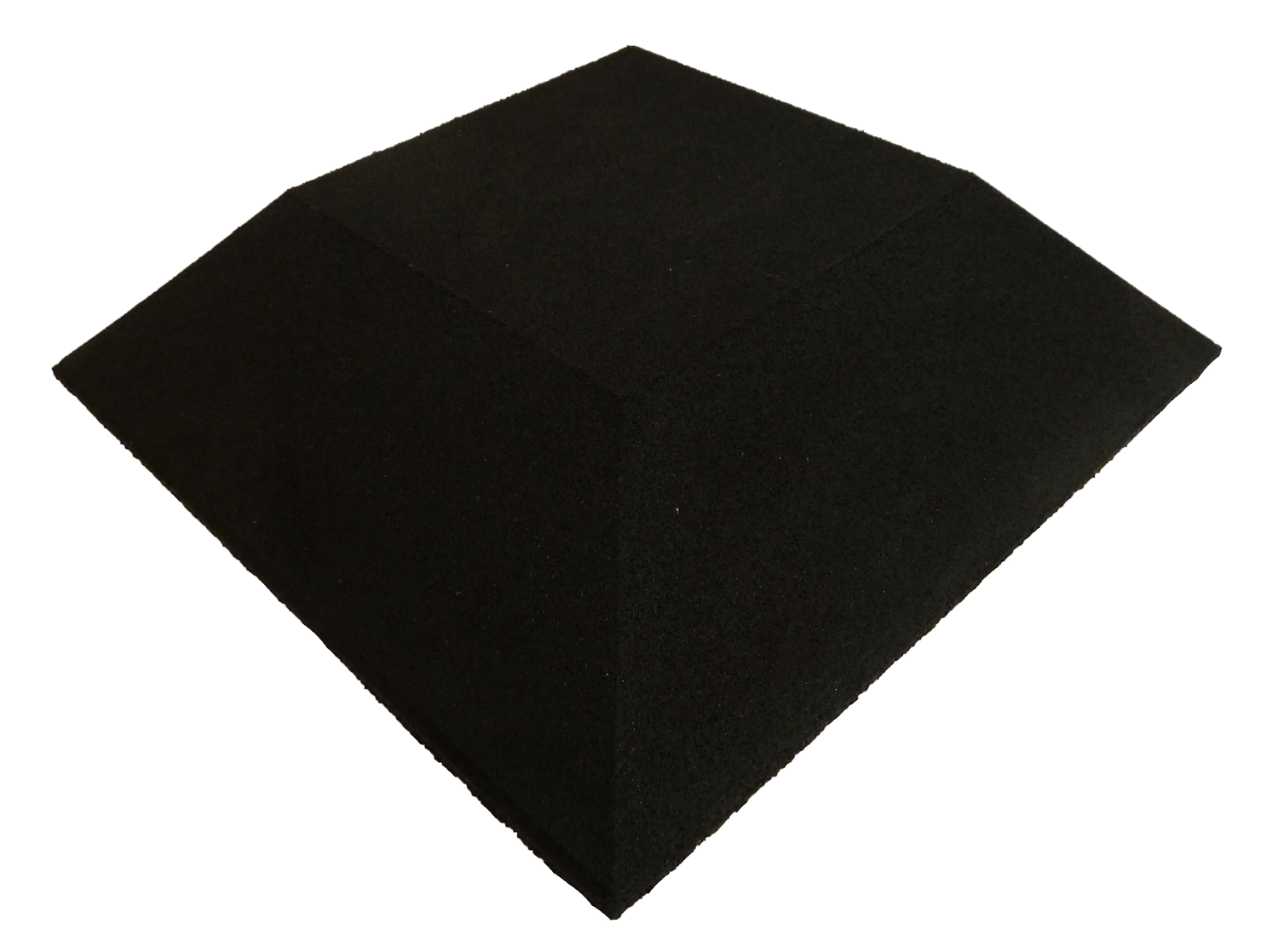 Ergofloor Ergoplay Impact Gummifliser Hjørne - Sort 500x500 mm