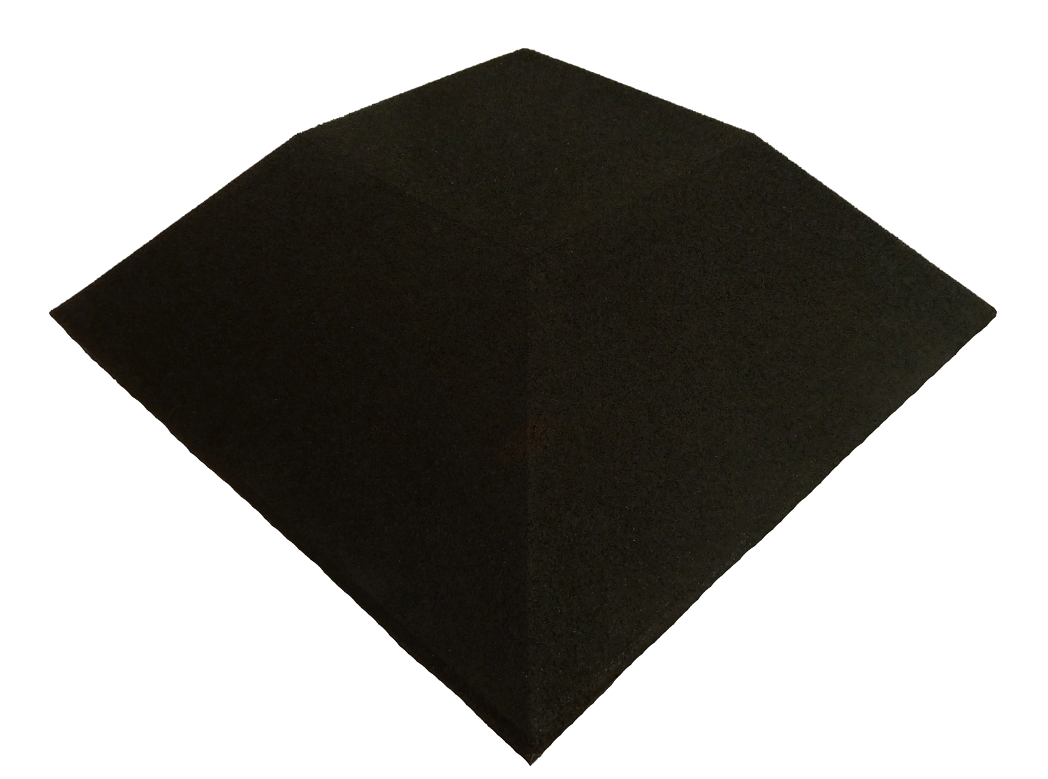 Ergofloor Ergoplay Impact Gummifliser Hjørne 500x500 Mm Sort