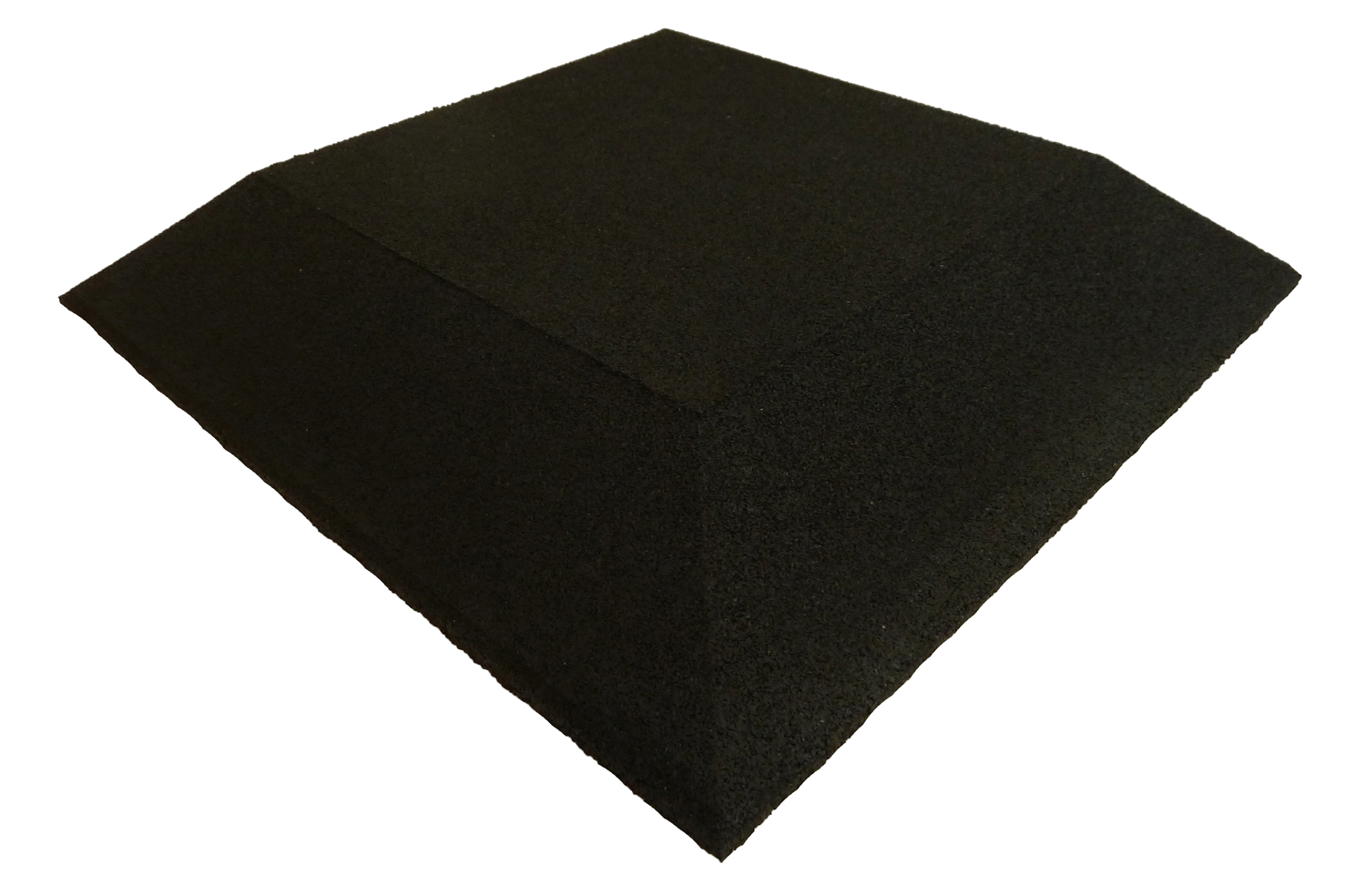 Ergofloor Ergoplay Impact Gummifliser Hjørne - Sort 500x500 mm