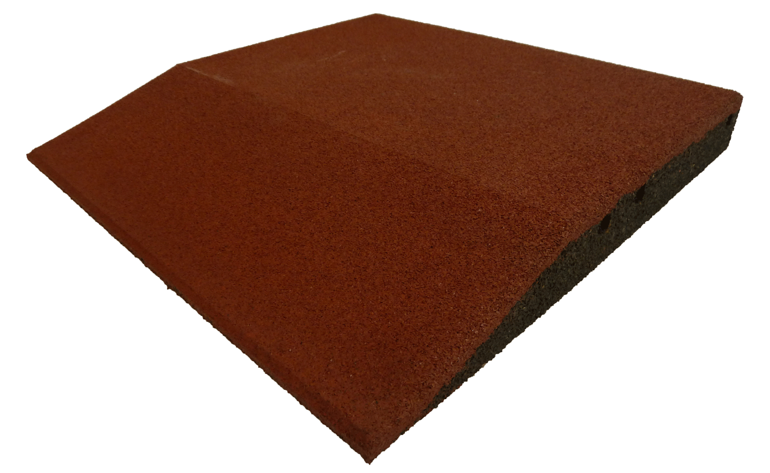 Ergofloor Ergoplay Impact Gummifliser Rampe – Rød 500x500 mm