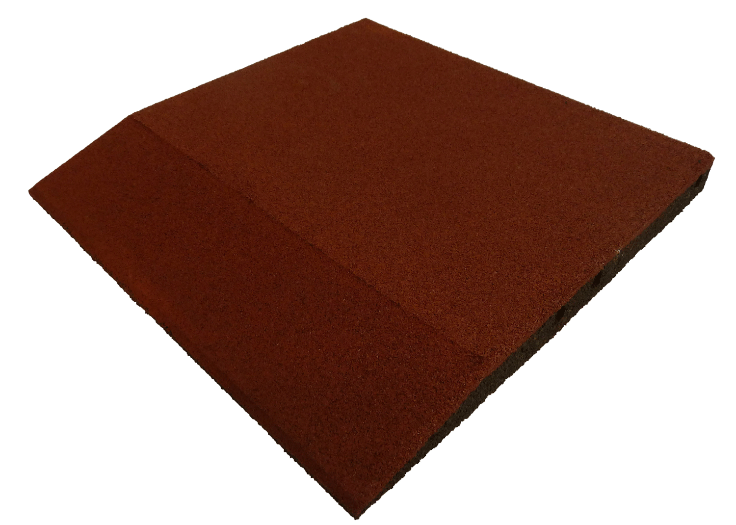 Ergofloor Ergoplay Impact Gummifliser Rampe - Rød 500x500 mm