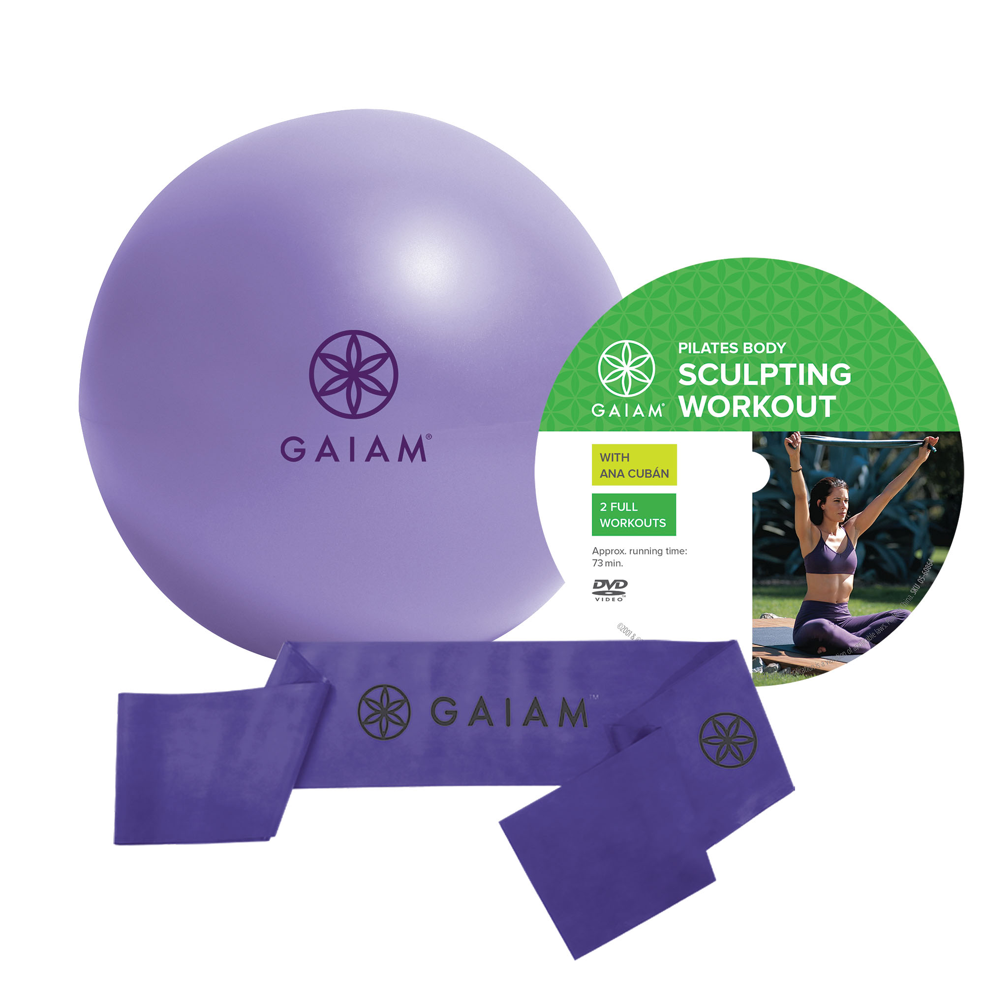 Gaiam Pilates Begyndersæt med DVD – Træn hjemme effektivt!