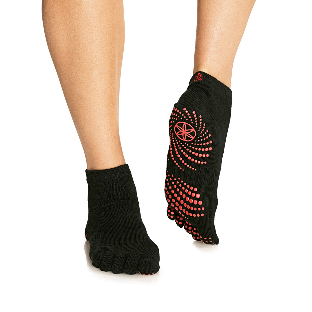 Gaiam Grippy Yoga Strømper - Bedre Greb til Din Praksis