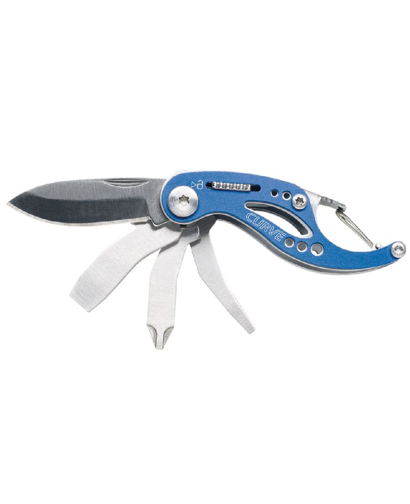 Gerber Curve Mini Multi-tool i Blå - Praktisk Nøglering