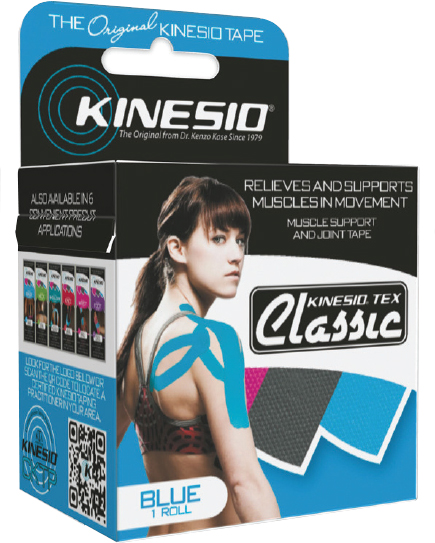 Kinesio Tex Classic Blå Kinesiotape 5cm x 4m - Tilbud!