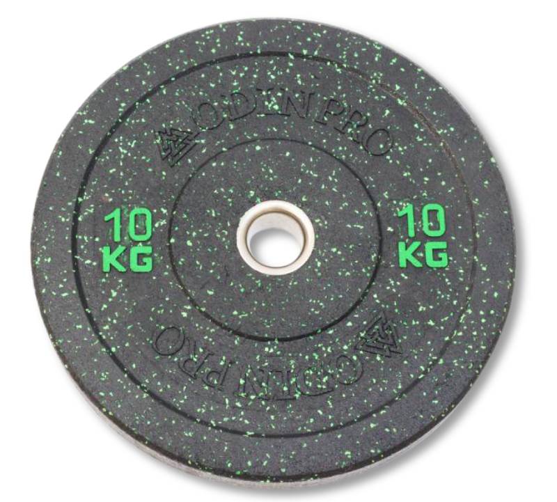 Odin 10kg Høj Impact Bumper Vægtskive - Stærk og Holdbar