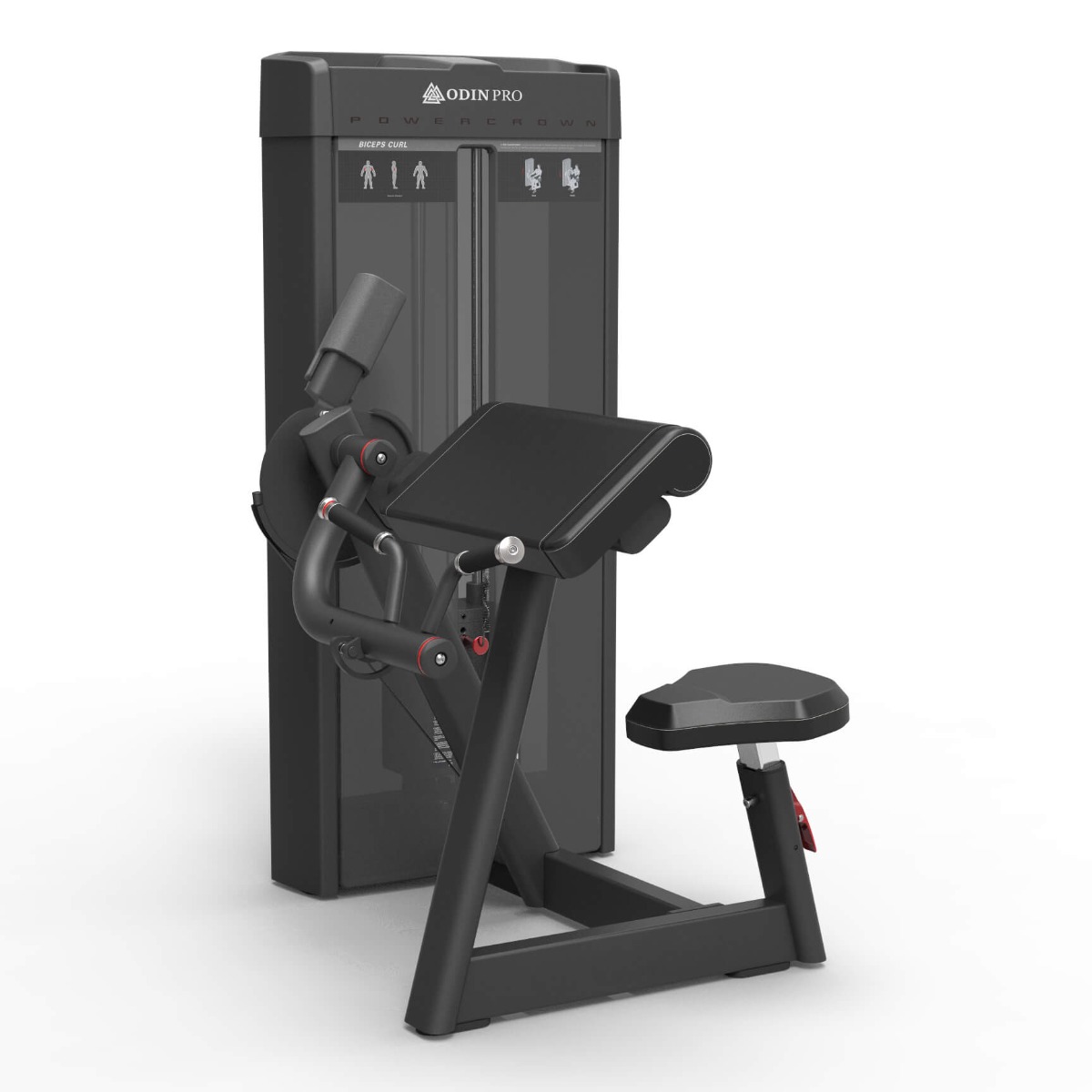 Odin Pro Biceps Curl 54kg – Professionel Træningsmaskine
