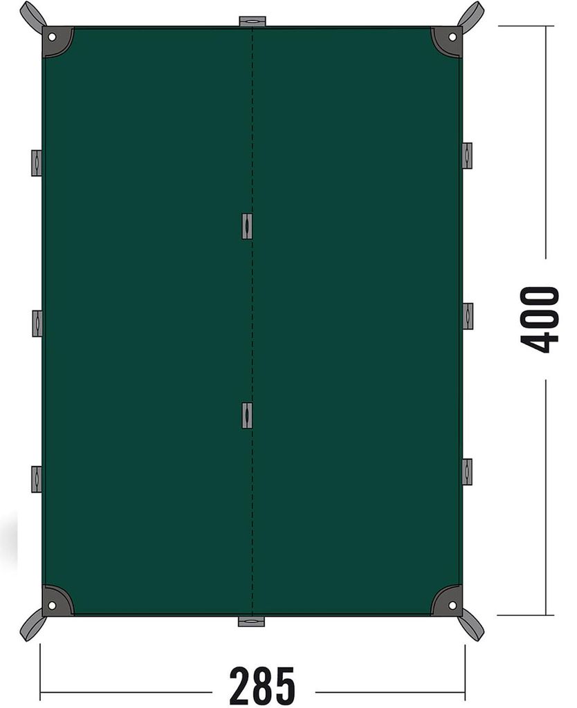 Tatonka Tarp Telt 285 x 400 cm – Mørkegrøn Kvalitet