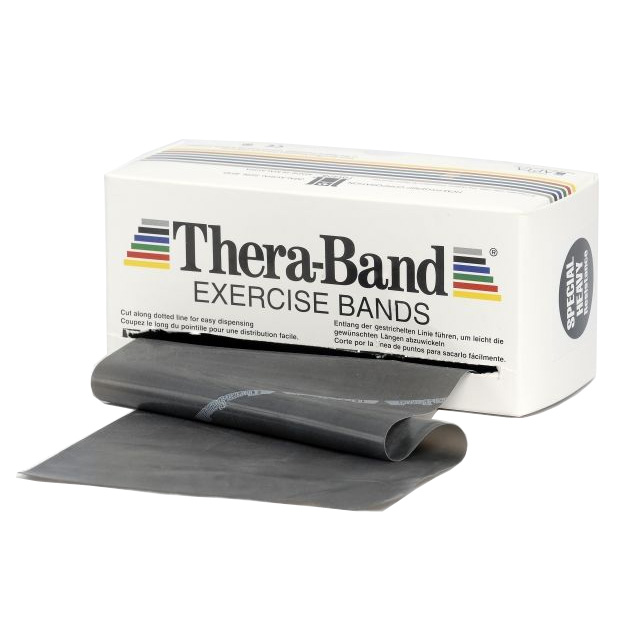 Thera-Band Træningselastik Bånd Hård Sort 5,5m - Fantastisk!