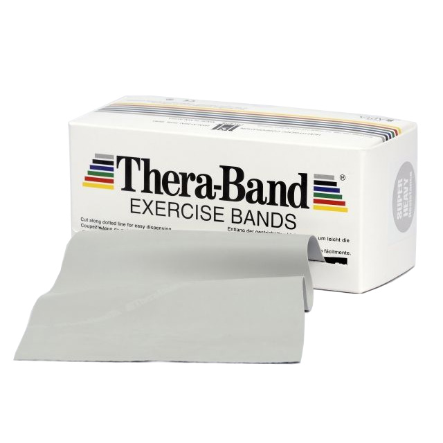 Thera-Band Super Hård Træningselastik Bånd 5m - Sølv