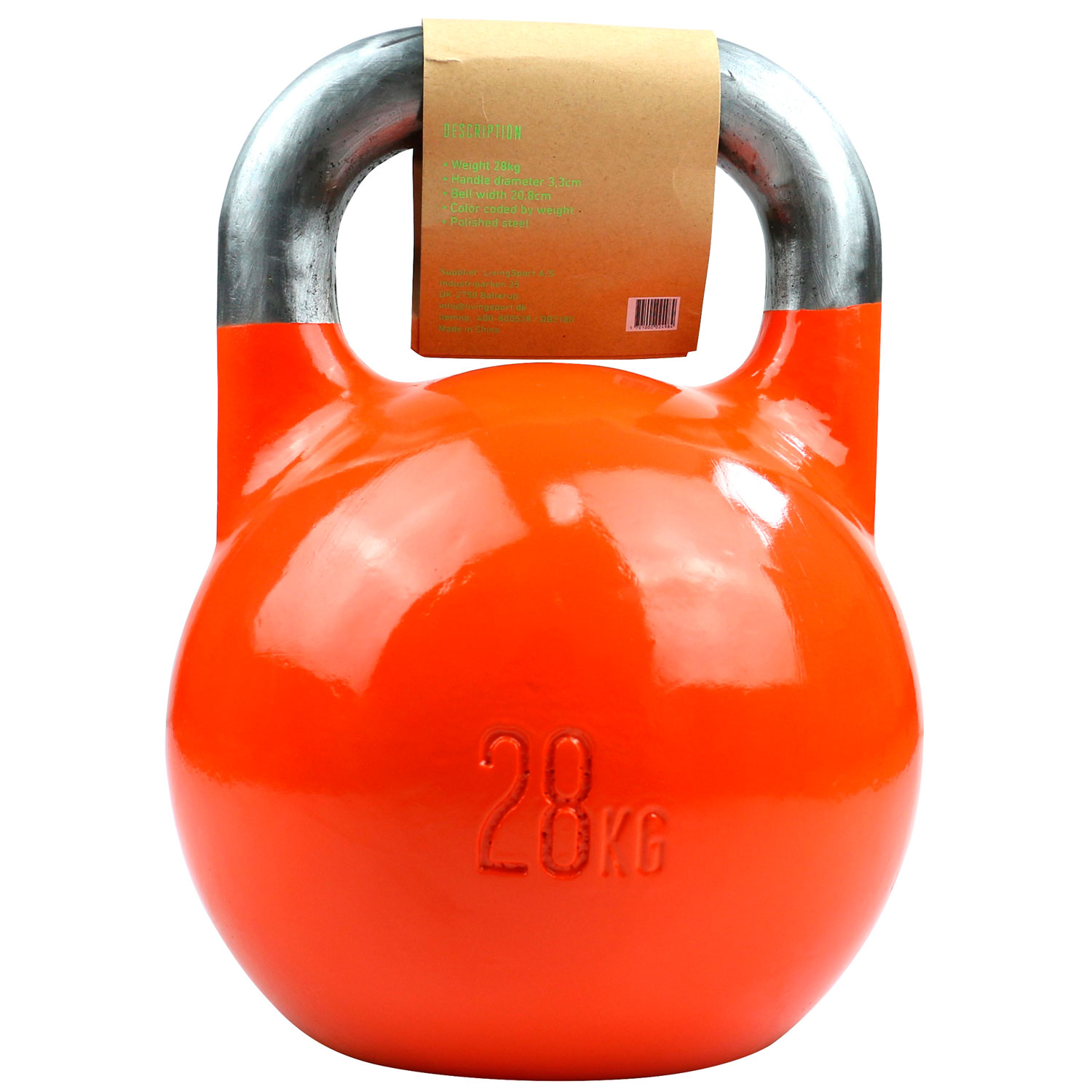 Titan Life 28kg Kettlebell - Stål Konkurrenceudgave