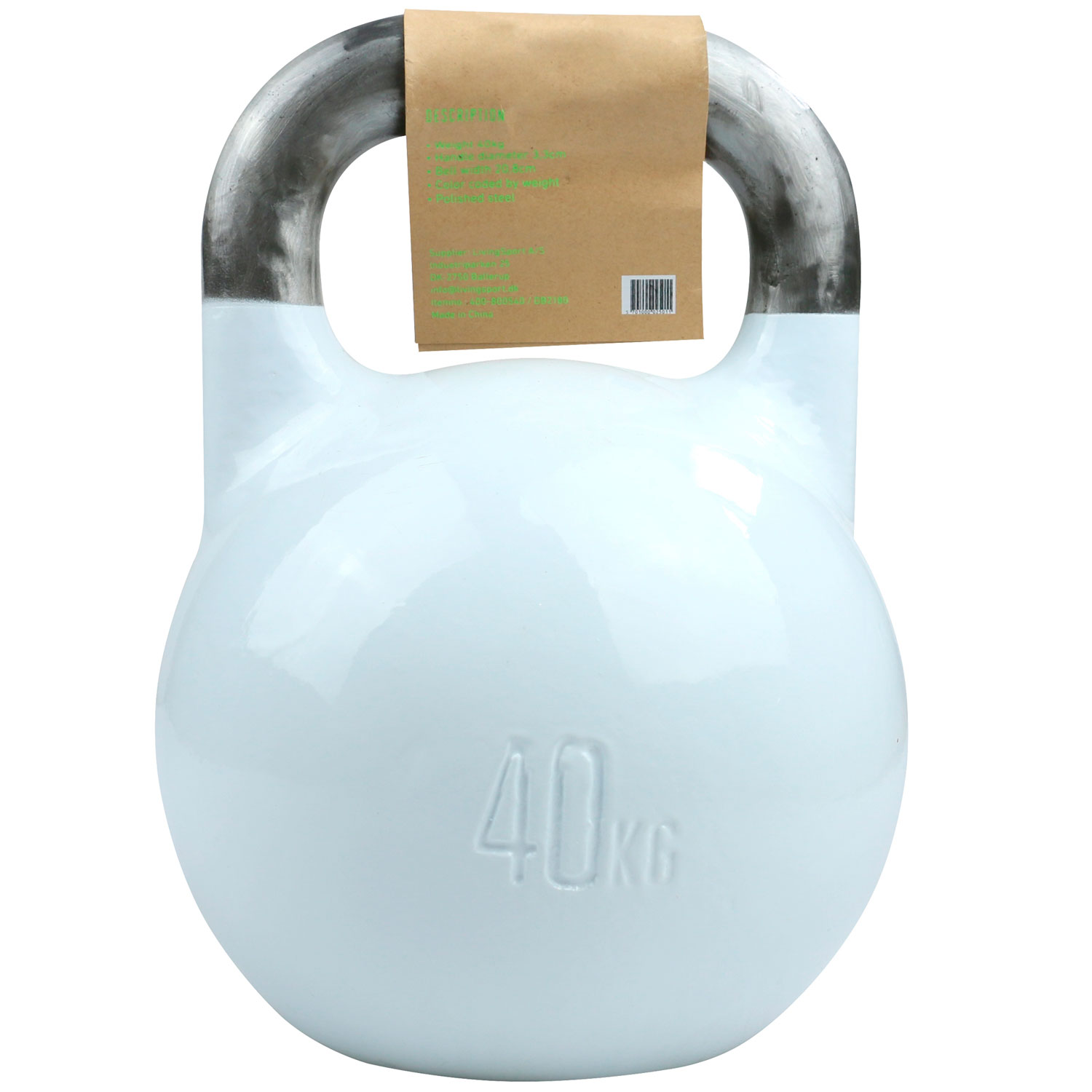 Titan Life Gym 40kg Kettlebell - Stål Konkurrenceudgave