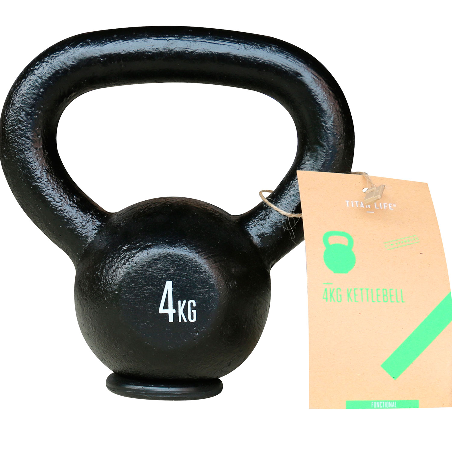 Titan Life Gym 4kg Kettlebell - Træning Uden Undskyldninger