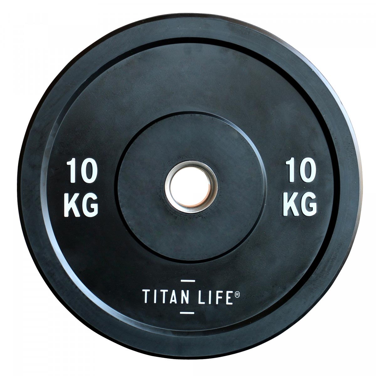 Titan Life Gummivægtskive 10 Kg - Robust og Holdbar