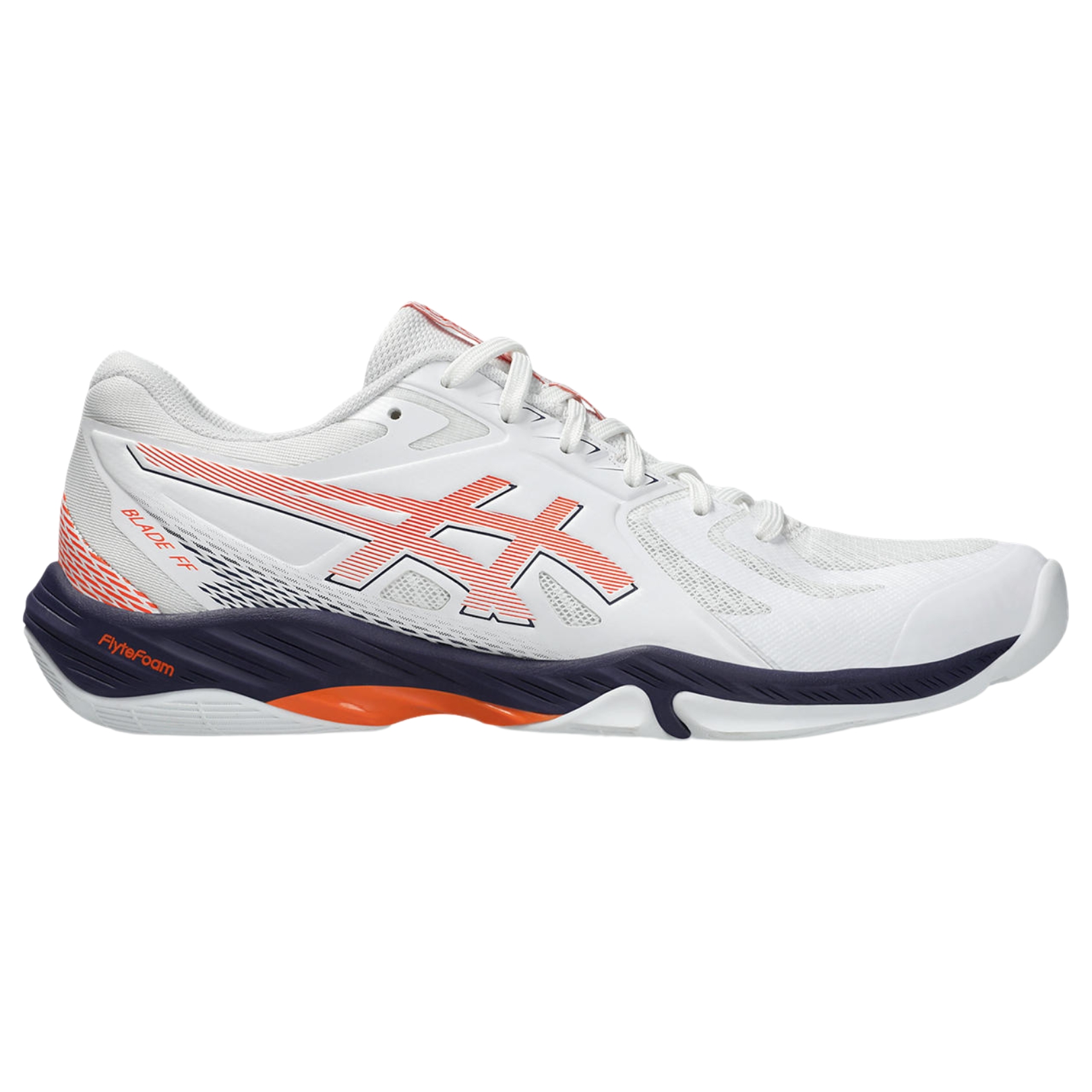 Asics Blade FF Badmintonsko - Hvid/Nova Orange Tilbud!