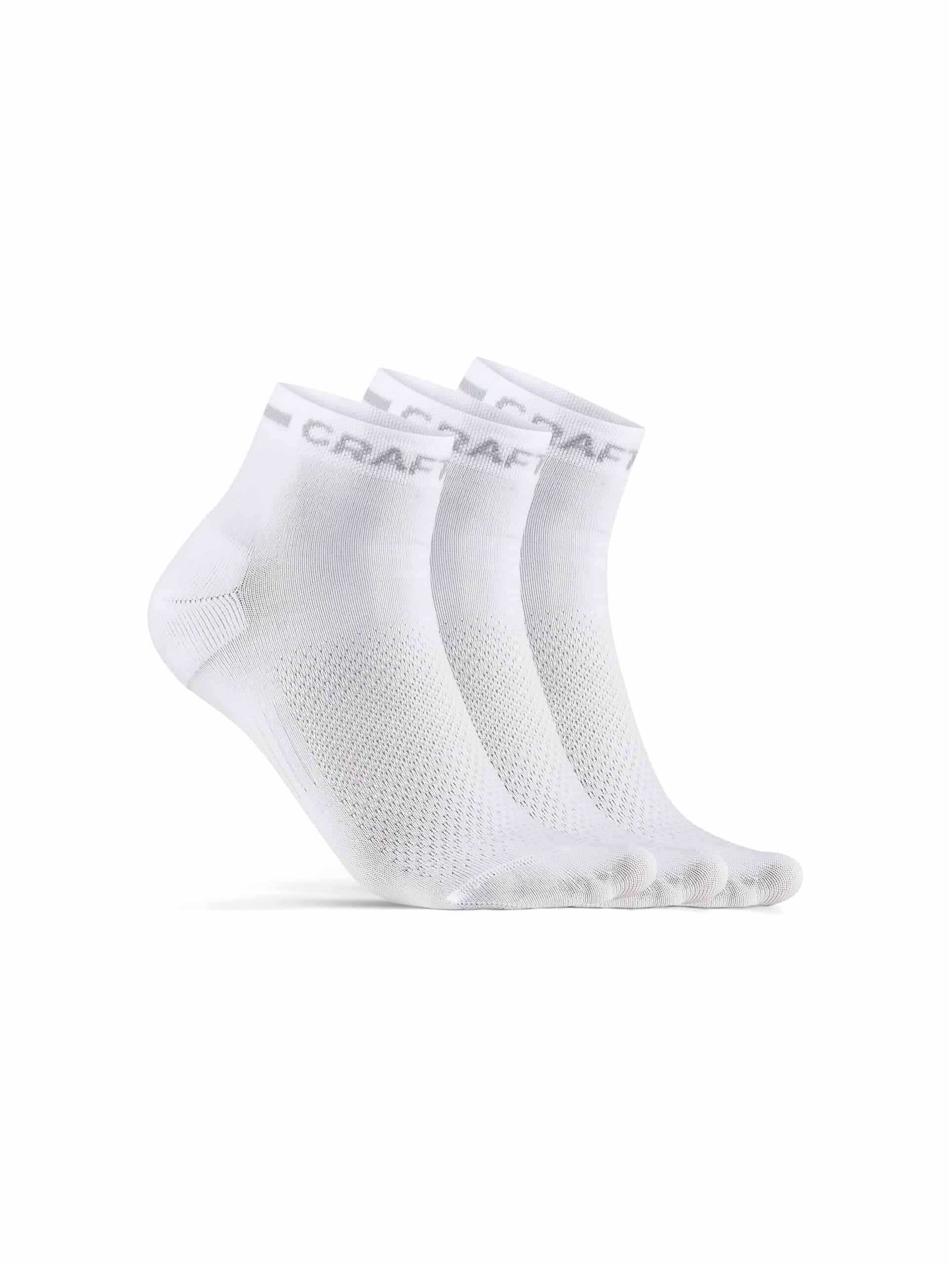 Craft Core Dry Mid Sock  -pack White 40 42