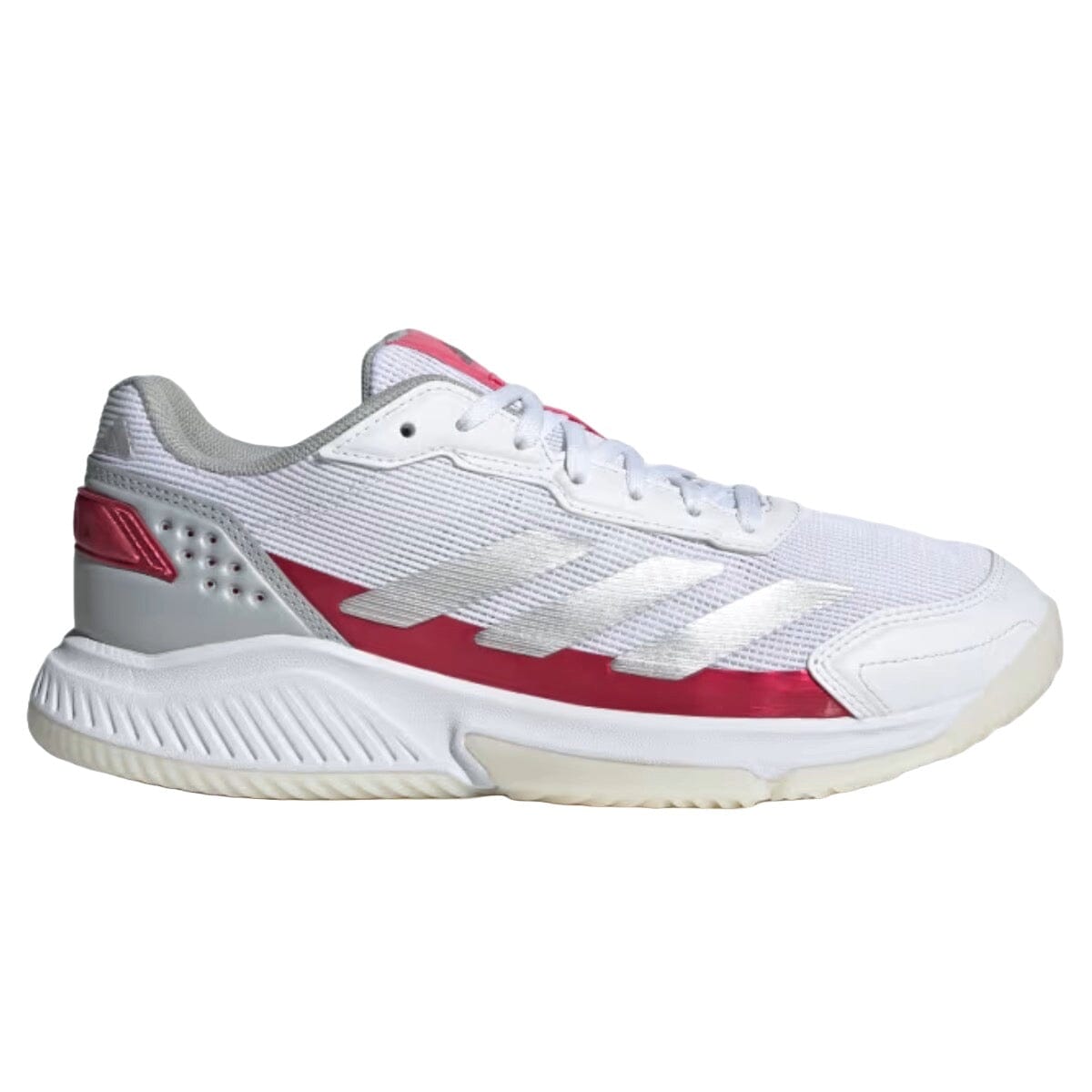 Adidas Courtquick Padel Sko til Kvinder – Hvid/Sølv Tilbud!