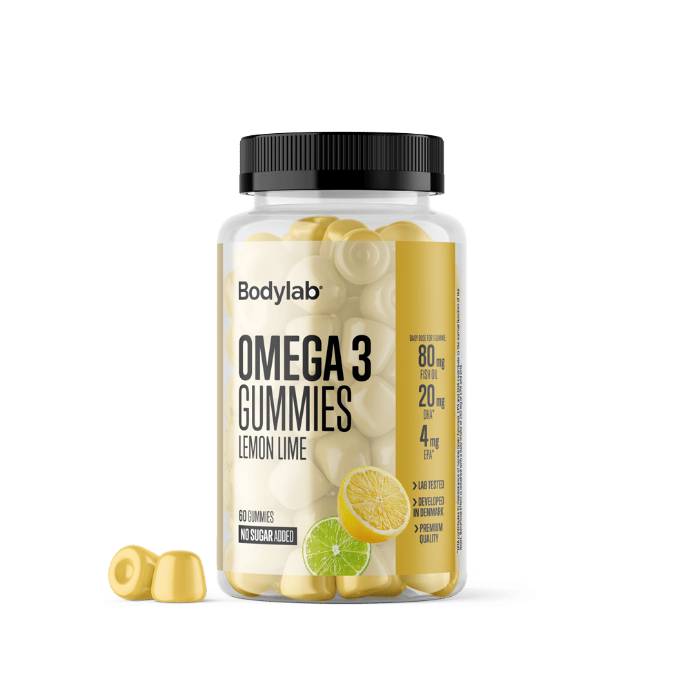 Omega 3 Gummies – Citronsorbet & Lime, 60 stk. fra Bodylab
