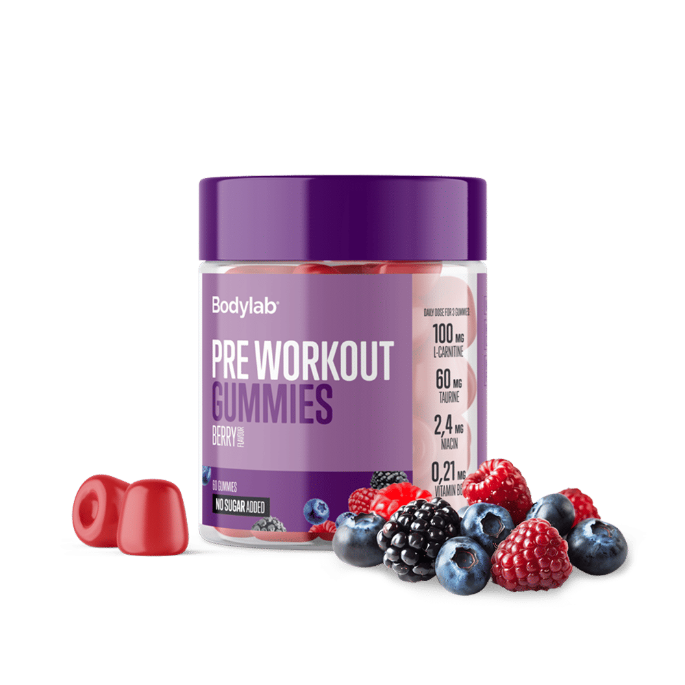 Pre Workout Gummies 60 Stk – Energi og Fokus til Træning
