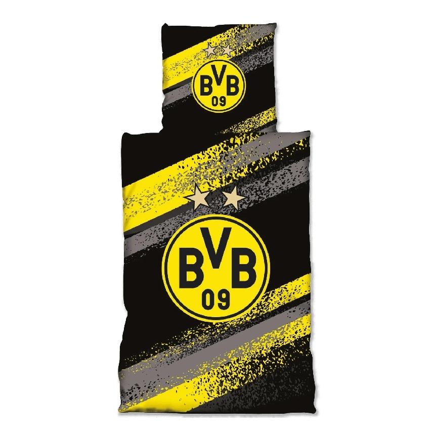 Dortmund Sengetøjssæt med Graffiti Striber - Udsalg!