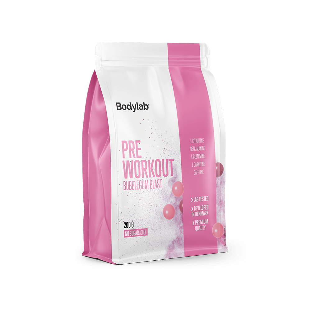 Bodylab Pre Workout 200 g - Bubblegum Blast Energiboost