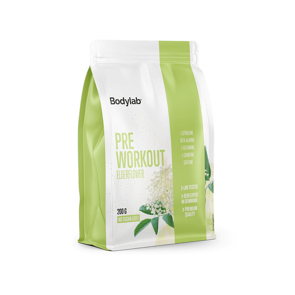 Bodylab Pre Workout 200 g - Hyldeblomst Energi til Træning