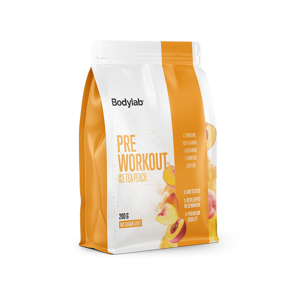 Energiboost Pre Workout Is Te - Peach fra Bodylab