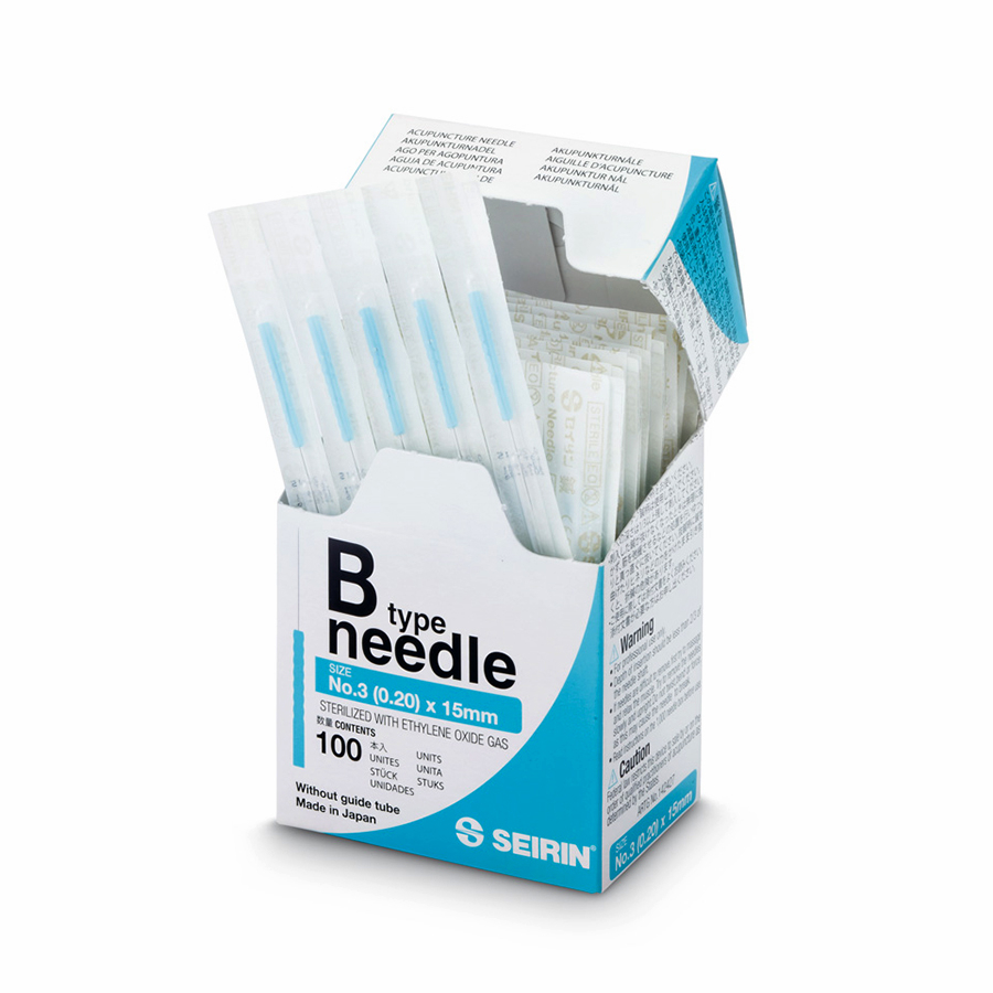 Seirin B-type Akupunkturnåle – 20 stk. Tilbud!