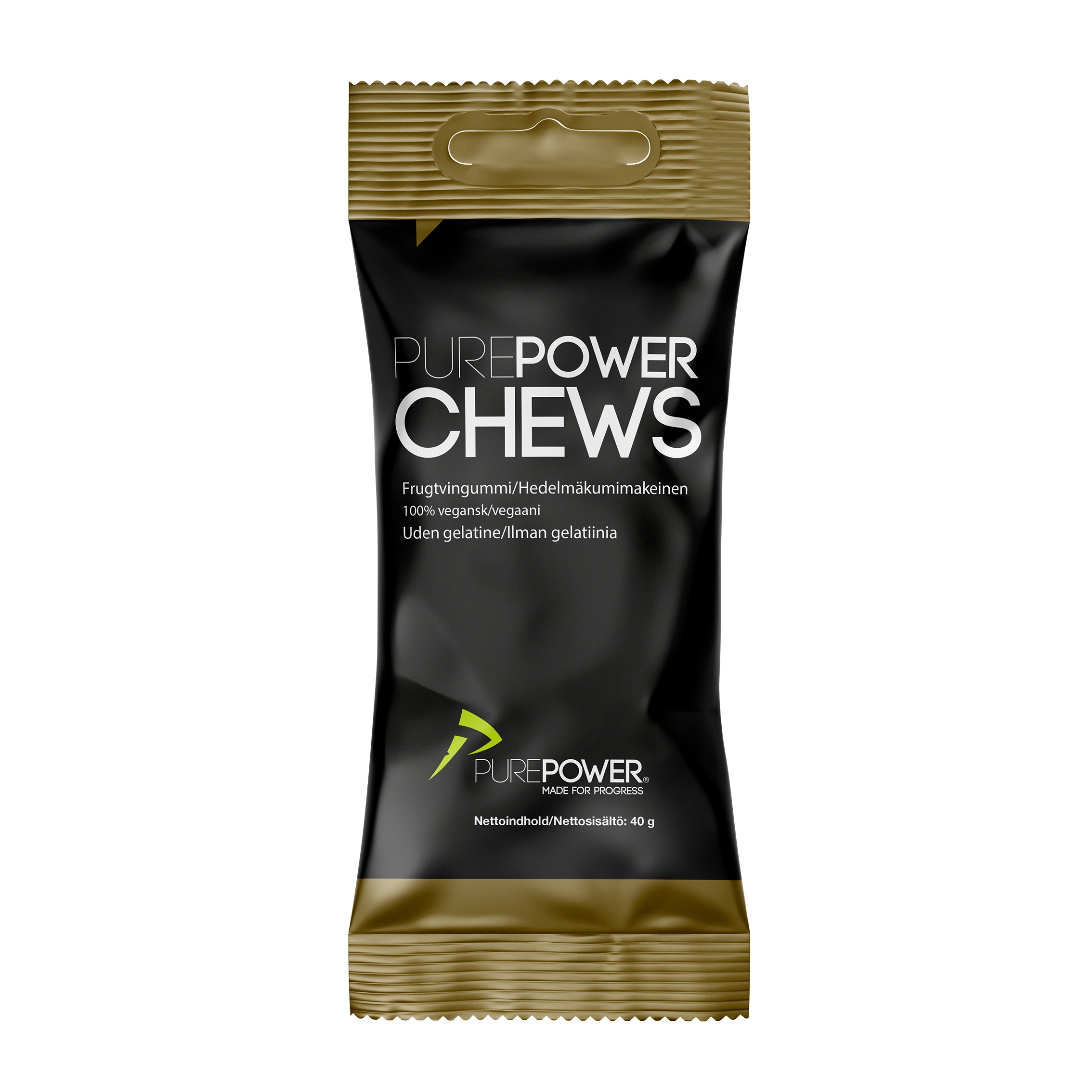 Veganske Energi Chews – Purepower Frugtmix 40 stk.