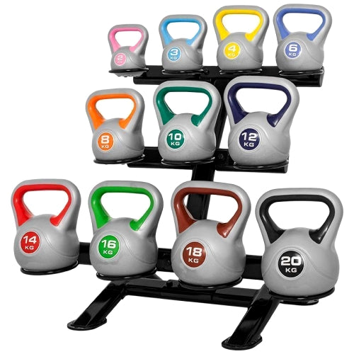 Kettlebell Holder til 11 Design-Kettlebells - Effektiv Opbevaring