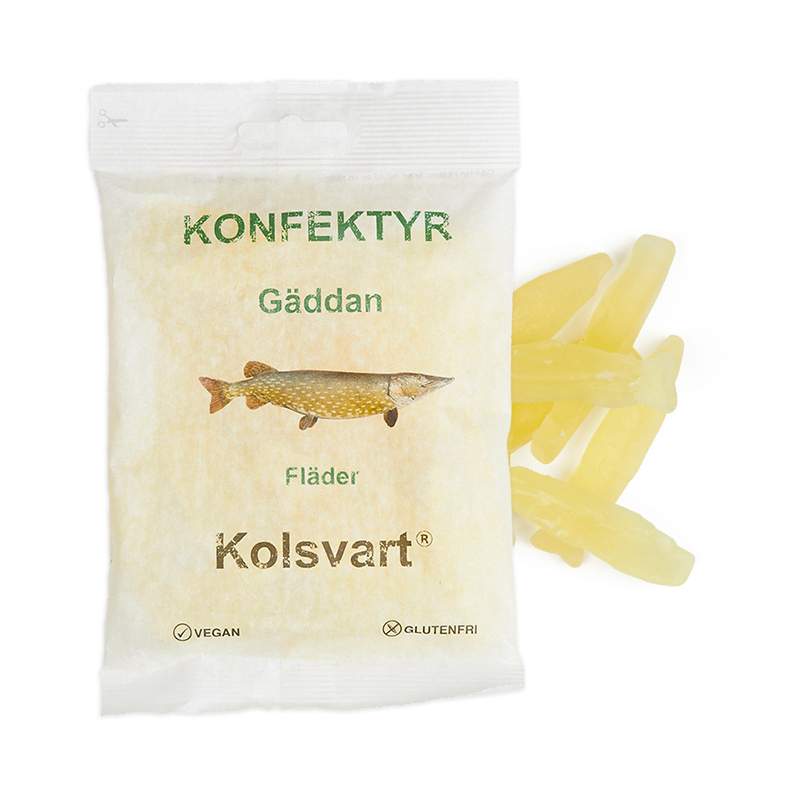Kolsvart Hyldeblomst Vingummifisk – Uforglemmelig Snack