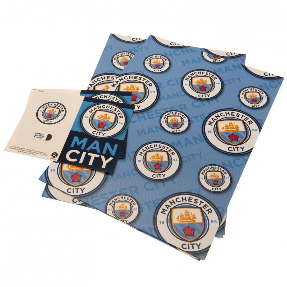 Manchester City FC Gavepapir - Perfekt til fodboldfans!
