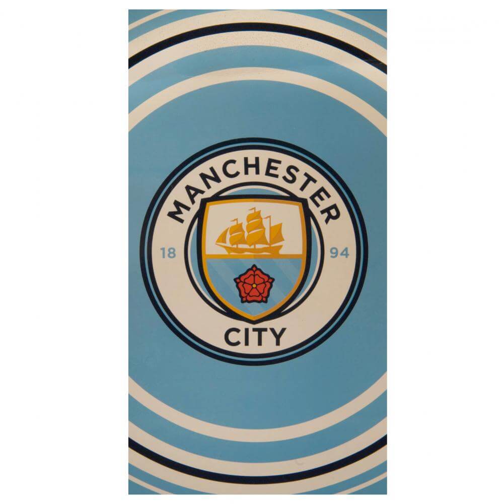 Officielt Manchester City Håndklæde i 100% bomuld