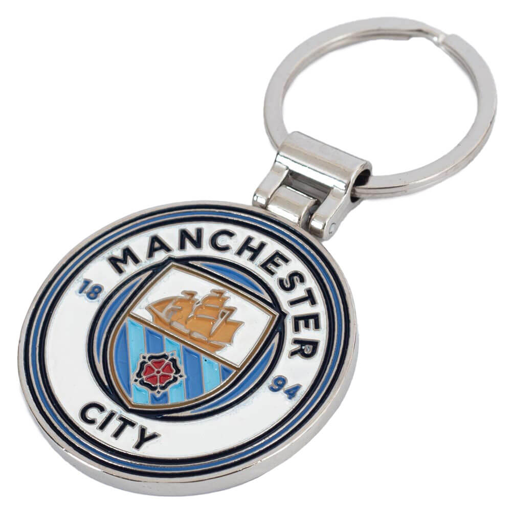 Manchester City Logo Nøglering