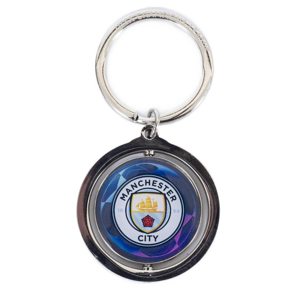 Manchester City Spinner Nøglering - Officiel Fodboldgave