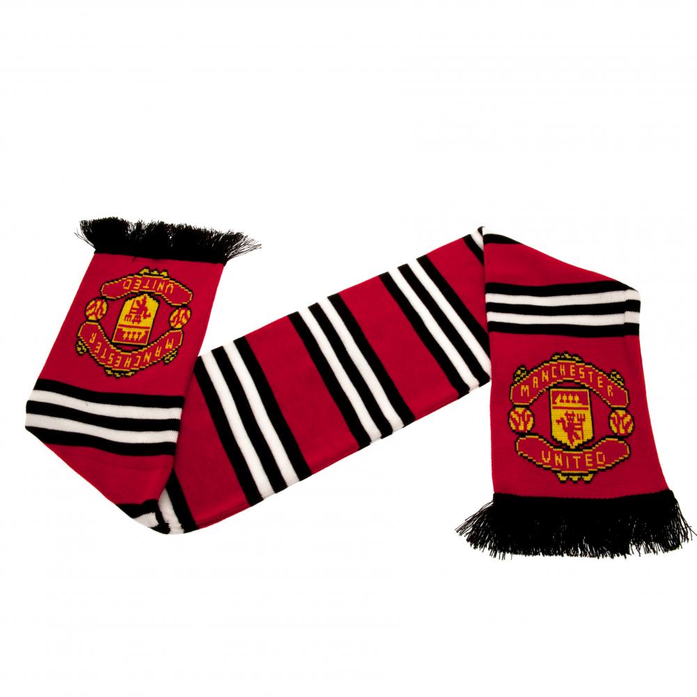 Manchester United Fc Stribet Halstørklæde