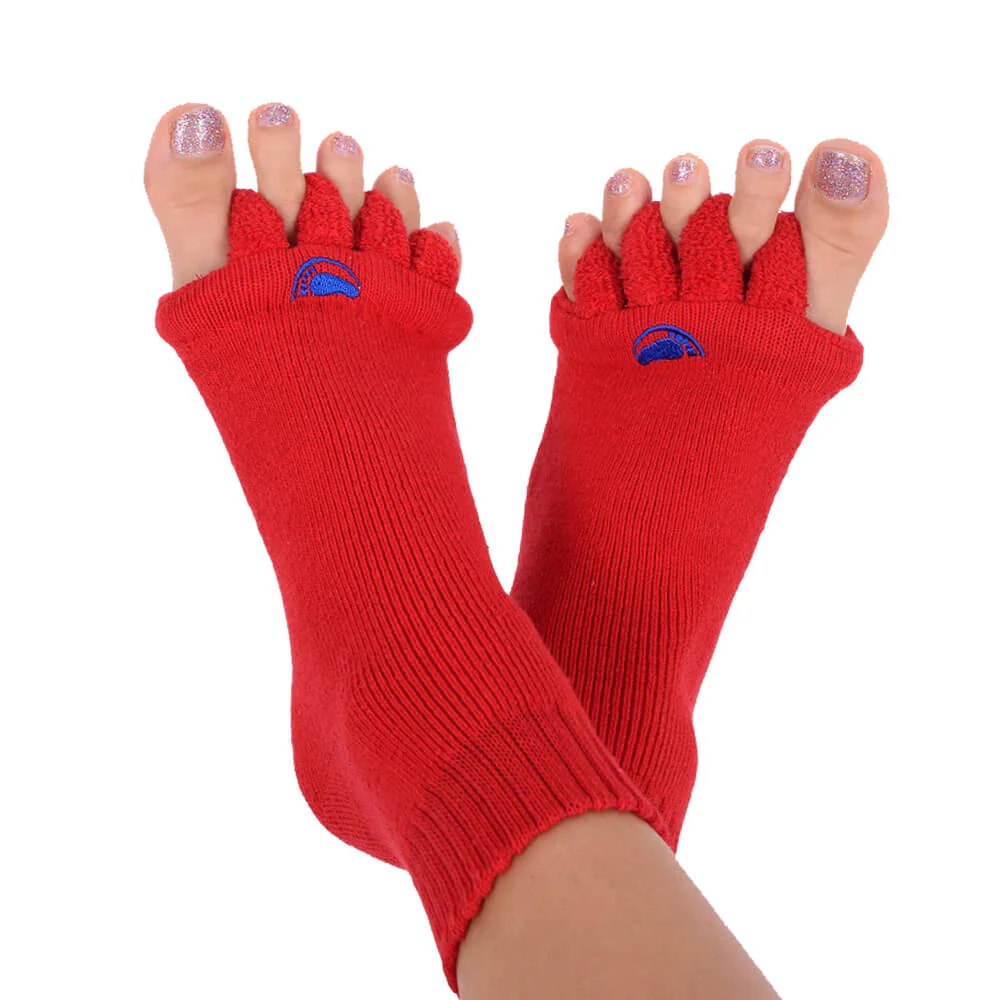 My-happy Feet Røde Sokker til Pilates og Komfort