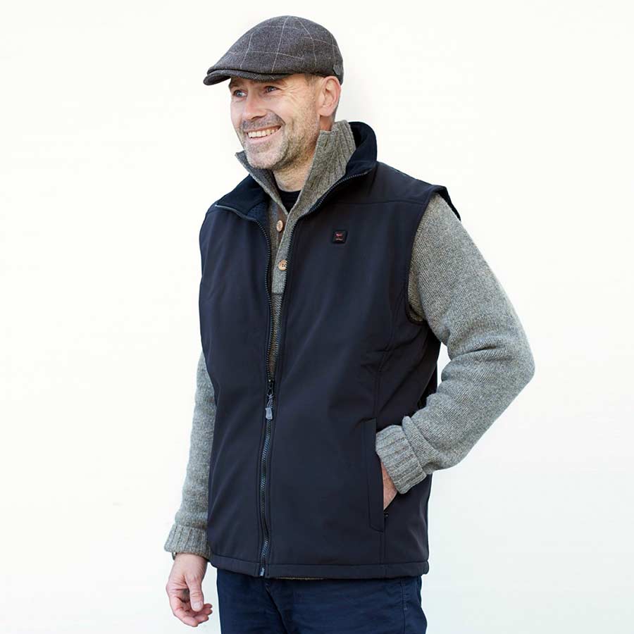 Nordic Heat Softshell Vest med El-varme til Udendørsbrug