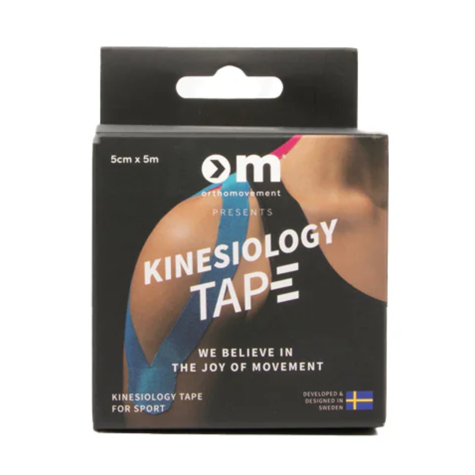 Ortho Movement Kinesiologisk Tape 5 cm Navy - Fantastisk tilbud!