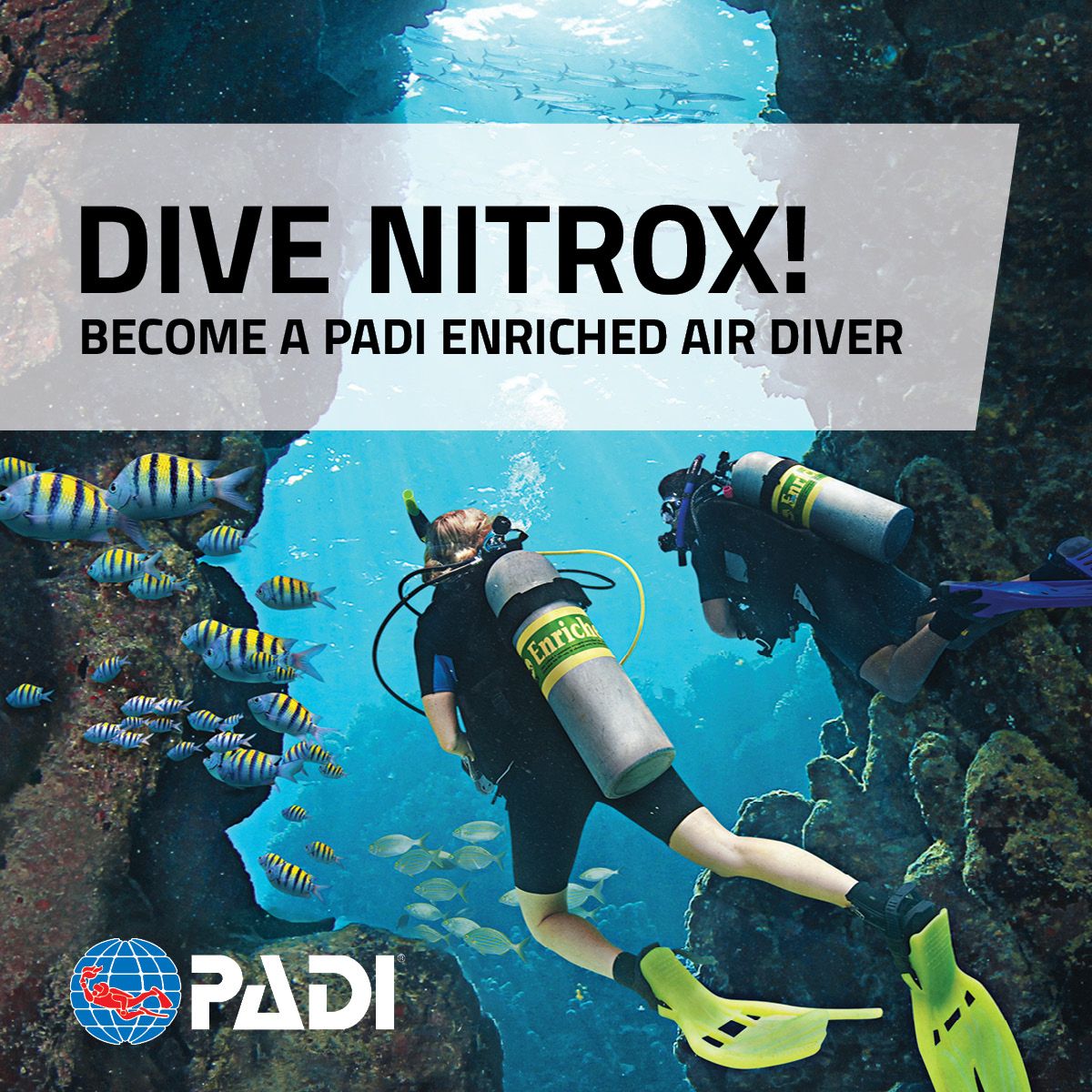 PADI Nitrox Dykkerkursus – Forlæng dine dykkeroplevelser!
