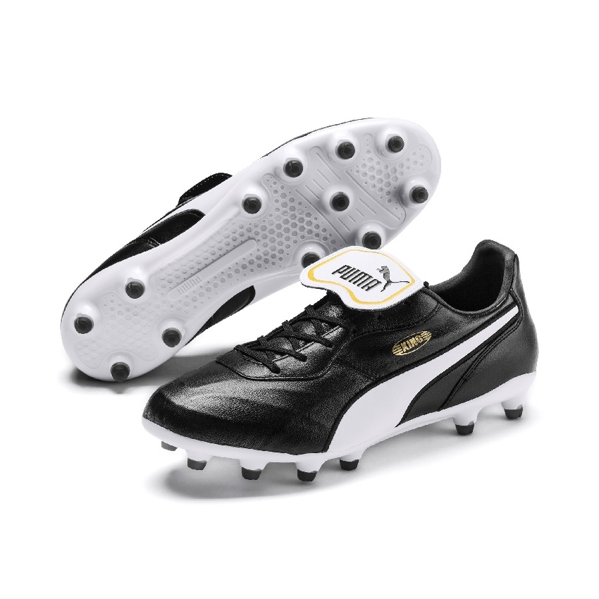 Puma King Top FG Fodboldstøvler - Sort på tilbud!