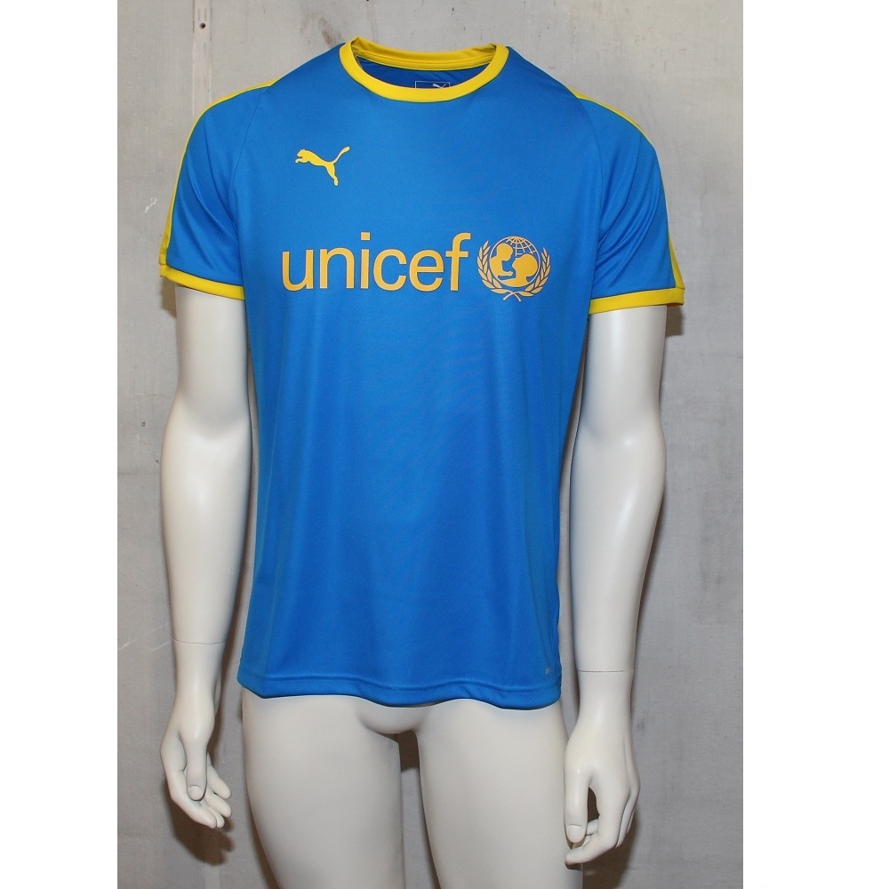 Puma Liga Trøje Blå med UNICEF Logo - Fodboldtrøje