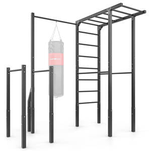 Ribbevæg med Pull-up Stang og Dip-stænger til Træning
