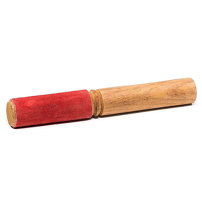 Rubbing Stick Til Syngeskål   Ruskind  Rød